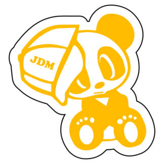 JDM Hat Panda Sticker (Yellow)